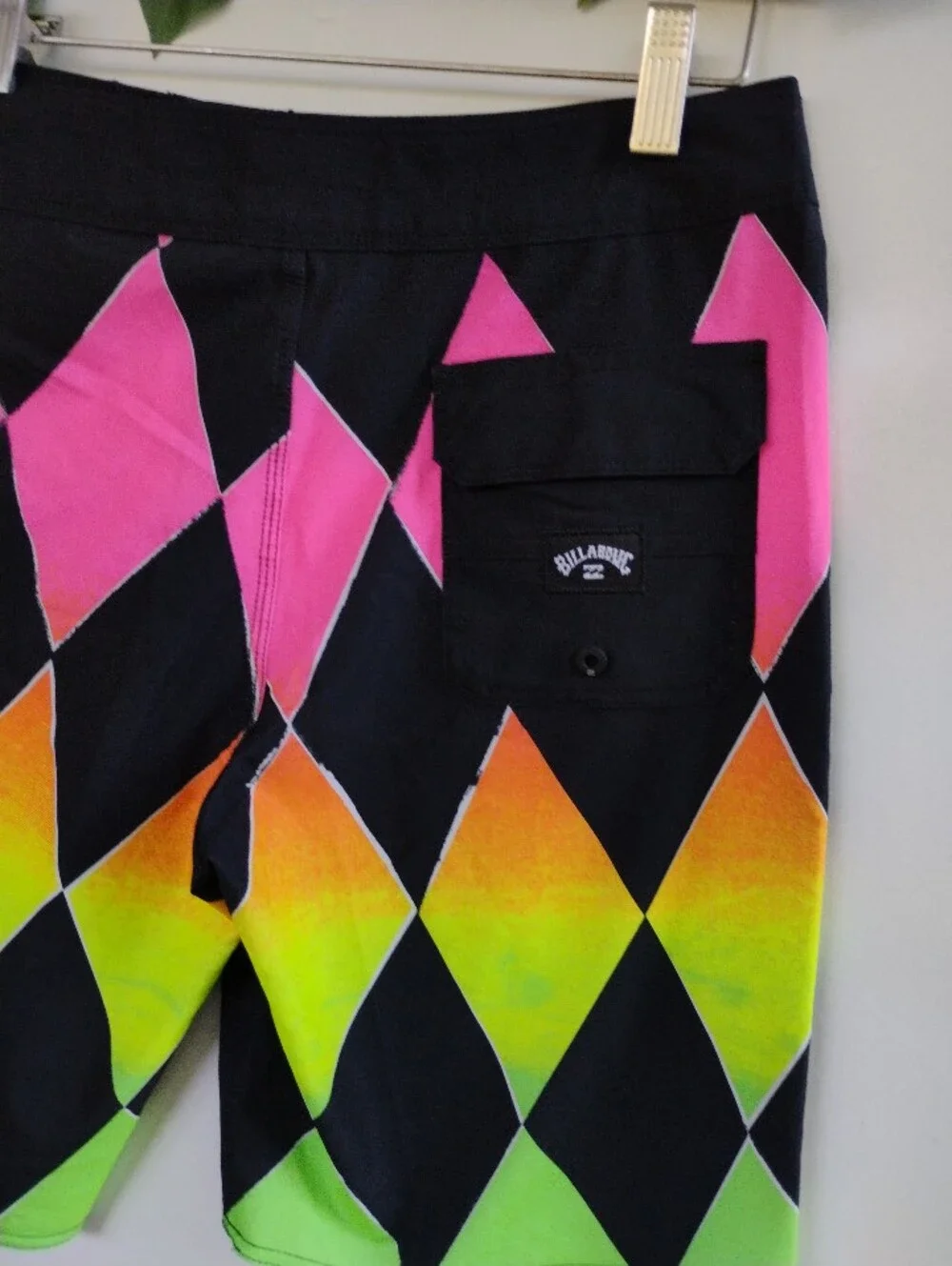 Billabong Sundays Pro Boardshorts Neon Diamonds WAIST 28 